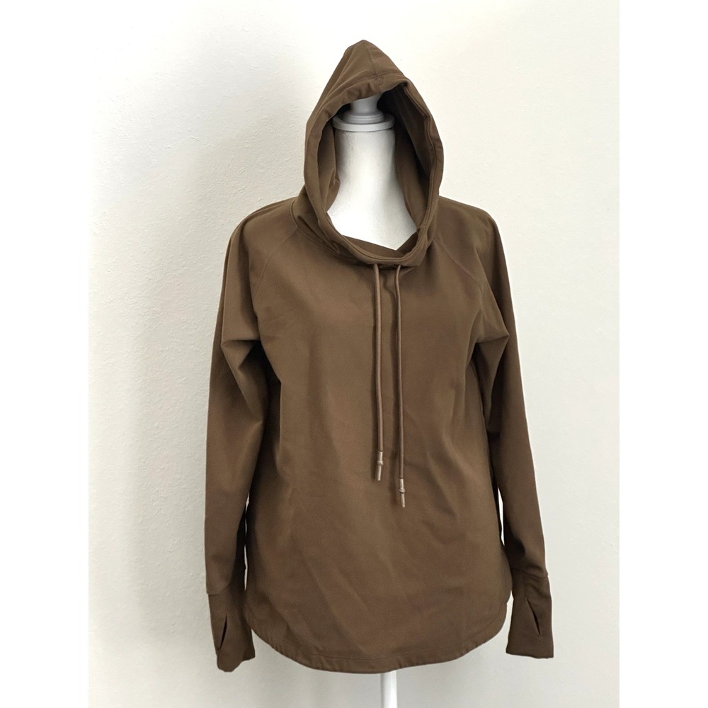 Mono b Brown‎ Hoodie Size (L) Brown Draw String Hoodie Soft Comfy Hoodie